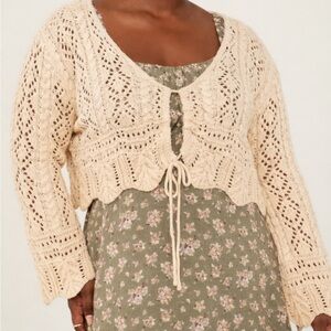 ARULA Cream Knit Cardigan - NWT ‼️